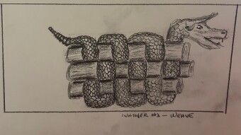 Inktober #1 And #2: Moustache, Weave