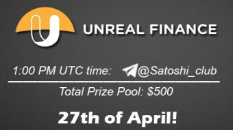Join the AMA of Satoshi Club x Unreal. Rewards: 500 USDT, April 27th.