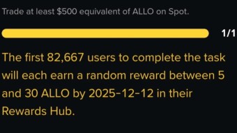 Binance ALLO Event 100k Giveaway