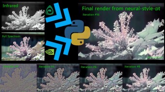 Setting up a neural network to render images into art