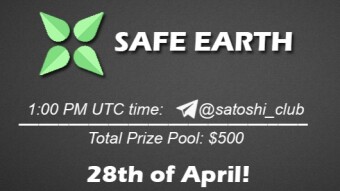 Join the AMA of Satoshi Club x SafeEarth. Rewards: 500 USDT, April 28th.