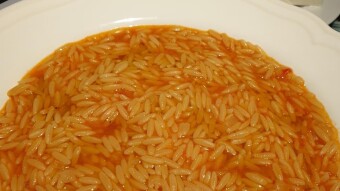 Foodbook #800 Whole-wheat orzo with tomato