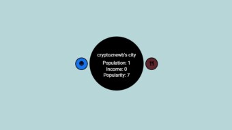 My first Population arrives in dCity!