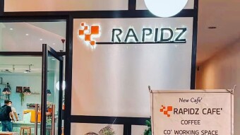 Bangkok crypto friendly : Rapidz cafe and co-working space.