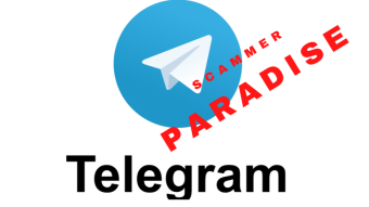 Telegram: Scammer Paradise.