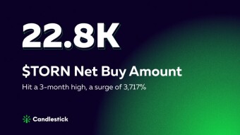🚀 TornadoCash $TORN skyrockets 20%. Candlestick signals recorded 2 peak data & some notable info.