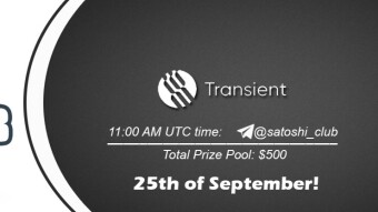 Join the AMA of Satoshi Club x Transient. Rewards: 500 USDT, September 25th.