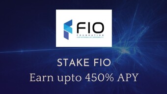 Crypto is hard, FIO makes it easy. Stake FIO and earn up to 450% APY