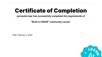 Learn And Earn crytpto through Learn Near protocol to get both free cryptos and certificate of skills !
