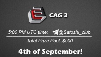 Join the AMA of Satoshi Club x CAG 3. Rewards: 500 USDT, September 4th.