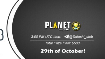 Join the AMA of Satoshi Club x PlanetSandbox. Rewards: 500 USDT, October 29th.