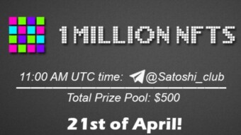 Join the AMA of Satoshi Club x 1MillionNFTs. Rewards: 500 USDT, April 21st.