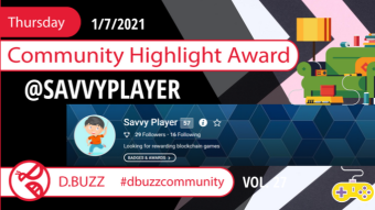D.Buzz Community Highlight: @savvyplayer