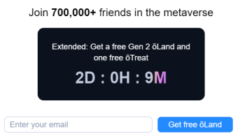 EXTENDED: >For Two More Days!< It's not to late to get your free Gen 2 ōLand Real estate NFT