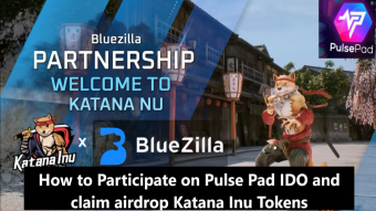How to Participate on Pulse Pad (PLSPAD) IDO and Claim Katana Inu Airdrop Tokens Backed by BlueZilla Ventures