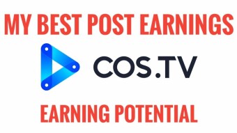 MY BEST POST EARNINGS ON COS.TV [EARNING POTENTIAL]
