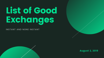 My List of good exchanges