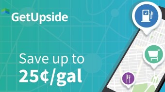 Easiest way to get Crypto when you GasUp – Get Upside.