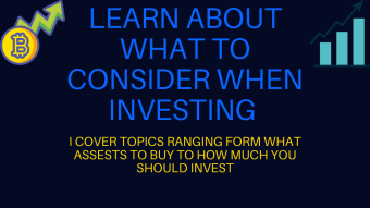 What to consider when investing