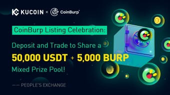 50,000 USDT & 5,000 BURP and More to Giveaway on KuCoin：CoinBurp (BURP) Listing Celebration (World Premiere!）