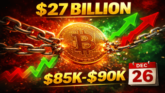 $27 billion in bitcoin options just expired today and honestly everyone's holding their breath