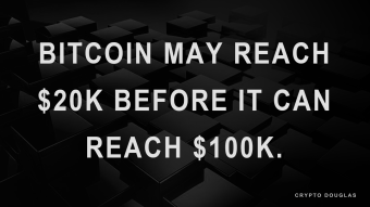 As the bearish movement continues in the Crypto market, Bitcoin is possibly on its way to $20k before it can reach $100k.