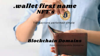 Unstoppable Domains premium NFT sale | First name and the blockchain domain extension .wallet