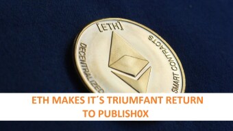 Eth makes its triumphant return to Publish0x. Welcome back Eth, we have missed you