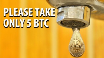 The original Bitcoin faucet: 5 BTC per day!