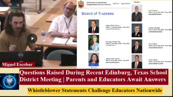 Covid Questions Raised After CISD Board Bombshell Meeting With Miguel Escobar