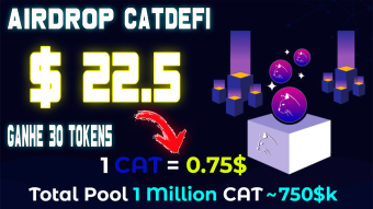 AIRDROP CATDEFI - EARN $ 22.5 IN 30 CAT TOKENS + 10 TOKENS EACH REFERRED