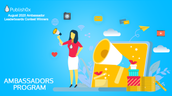 August Publish0x Ambassadors Leaderboards Contest Completed: $160 in ETH Paid Out!