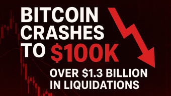 Bitcoin Crashes to $100,000: Over $1.3 Billion in Liquidations as Crypto Market Melts Down