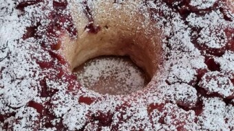 Foodbook #1037 cherry pie with marmalade