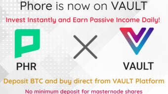 Phore è stato aggiunto a Vault.Investments!