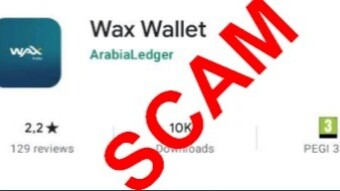 SCAM alert on WAX Blockchain