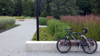 Escaping the storms today, biking again in the park and around the pond - My Actifit Report Card: July 5 2023