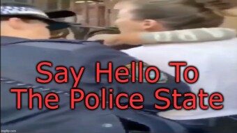 Gestapo Arrests Mother With Child