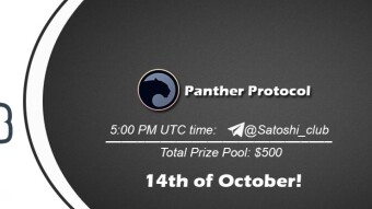 Join the AMA of Satoshi Club x Panther Protocol. Rewards: 500 USDT, October 14th.