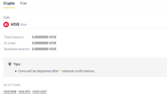 HIVE Trading Live on Binance