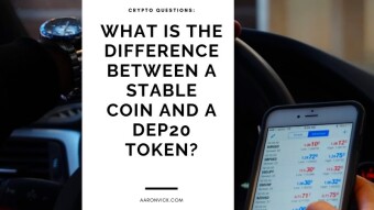 Crypto Questions: What is the difference between a stable coin and a DEP20 token?