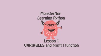 Lesson 1 Variables and the print() function