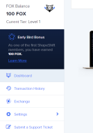 Airdrop 20$ và 100 FOX (shapeshift exchange)