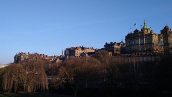 Friday Evening in a Sunny Edinburgh City Centre