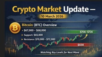 Crypto Market Update — 10 March 2026 | BTC & ETH Key Levels and Global Insights