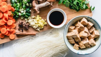 Fake meat and proteins. Vegan in progress