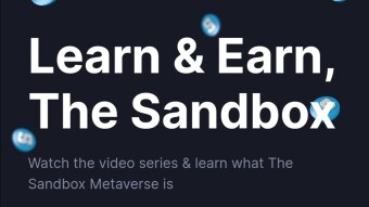 Learn & Earn, The Sandbox