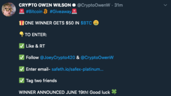 $50 BITCOIN GIVEAWAY (Free stuff post)
