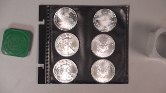 Silver coins bought with Bitcoin, a closer look