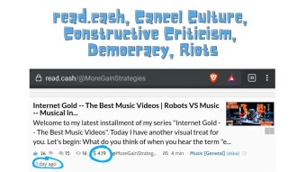 Let's Cancel "Cancel Culture" | To read.cash or Not to read.cash -- That is the Start of a Respectful Debate